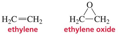Ethylene and ethylene oxide structures