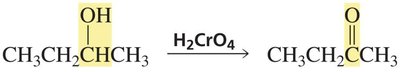 Oxidation of secondary alcohol to ketone