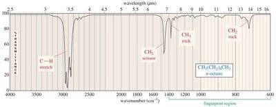 IR spectrum of octane