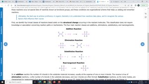 General elimination reaction mechanism