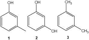 Reaction of methylbenzene with nitric acid and sulfuric acid