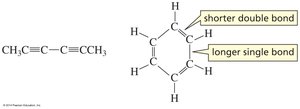 Bond lengths in benzene