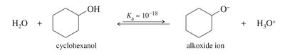 Deprotonation of cyclohexanol