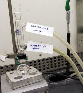 Reflux apparatus with water hoses