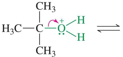Formation of oxonium ion intermediate