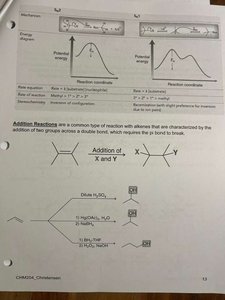 Preparation of alcohols: substitution and addition