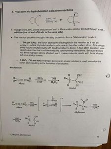 Oxymercuration-demercuration mechanism