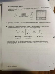 Reduction of carbonyl compounds to alcohols