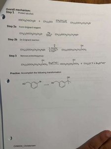 Practice mechanism for alcohol transformation