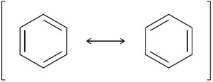 Resonance structures of benzene