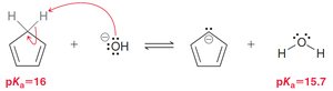 Resonance in cyclopentadienyl anion