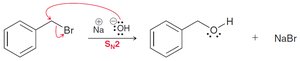 Benzylic SN2 substitution