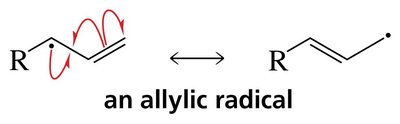 Benzylic radical resonance