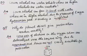 Hydrogen bonding in alcohols and water