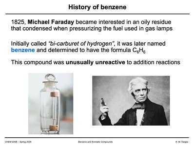 Faraday and early benzene history