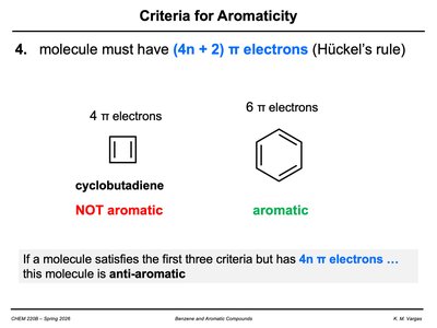 Hückel's rule for aromaticity
