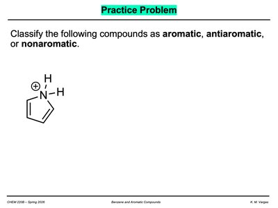 Practice: classify aromaticity for another compound