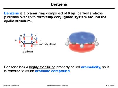 sp2 hybridization and delocalized pi system in benzene