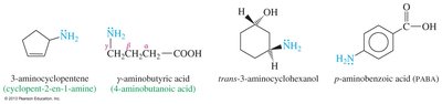 Amines as substituents