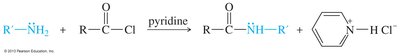 Acylation of amines with acid chloride