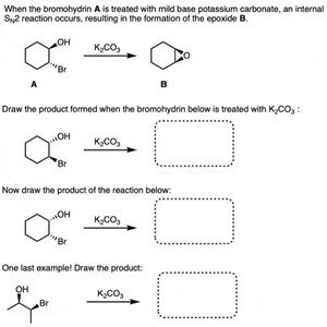 Epoxide formation from bromohydrin