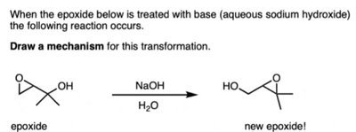 Epoxide mechanism with NaOH