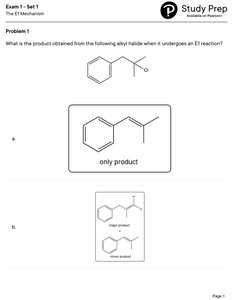 E1 reaction product options