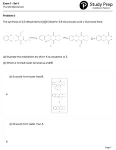 SN2 mechanism and rate comparison