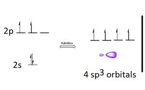 sp3 hybridization orbital diagram