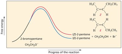 E2 major product: E isomer