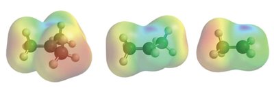 Electrostatic potential maps of carbocations