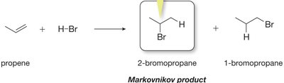 Markovnikov's rule and carbocation stability