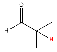 Structure with red hydrogen for NMR signal prediction