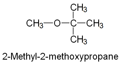 2-Methyl-2-methoxypropane structure and name