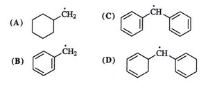 Free radical resonance structures