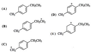 Carbocation resonance structures