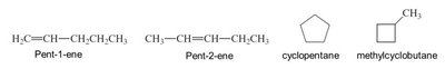 C5H10 isomers