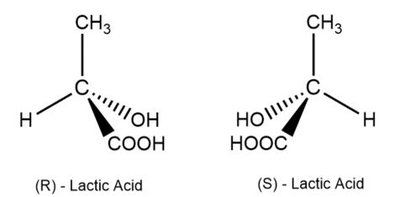 Lactic acid enantiomers