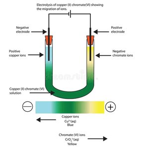 Migration of Ions in Electrolysis