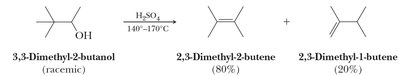 E1 mechanism for dehydration