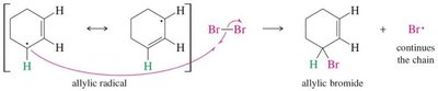 Allylic bromination mechanism