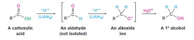 Reduction of carboxylic acid to primary alcohol