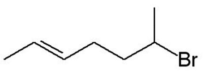 Example of alkene structure for nomenclature