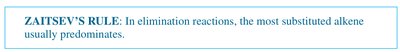 Zaitsev's rule statement