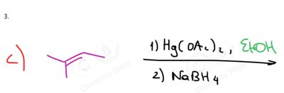 alkene with EtOH oxymercuration-demercuration