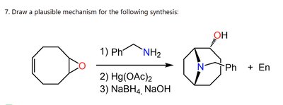 mechanism for amine addition and oxymercuration-demercuration