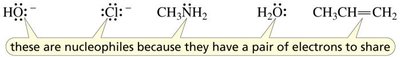 Examples of nucleophiles
