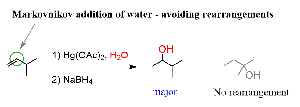 Oxymercuration-demercuration mechanism