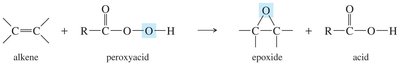 Epoxidation of alkenes with peroxyacids