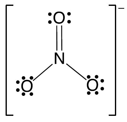 Resonance structure for nitrate ion